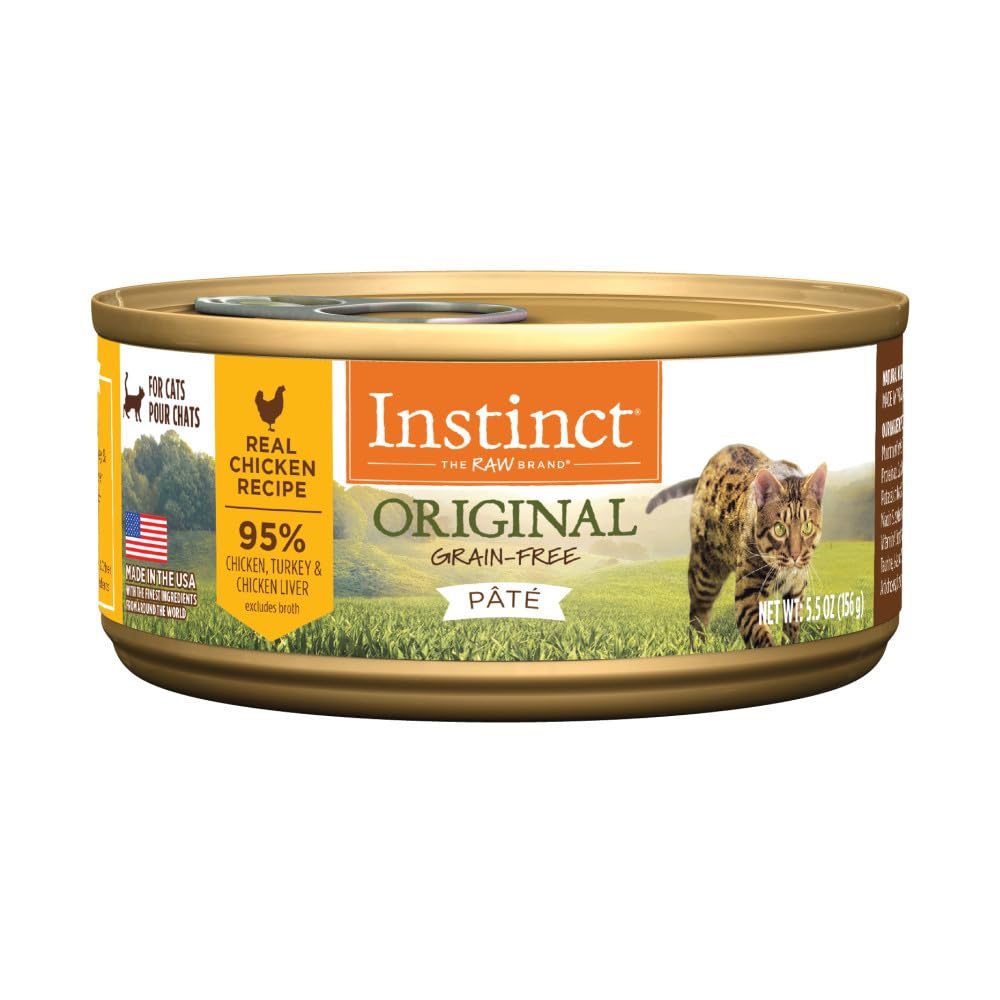 Original Grain Free Real Chicken Recipe Natural Wet Canned Cat Food, 5.5 Ounce (Pack of 12)