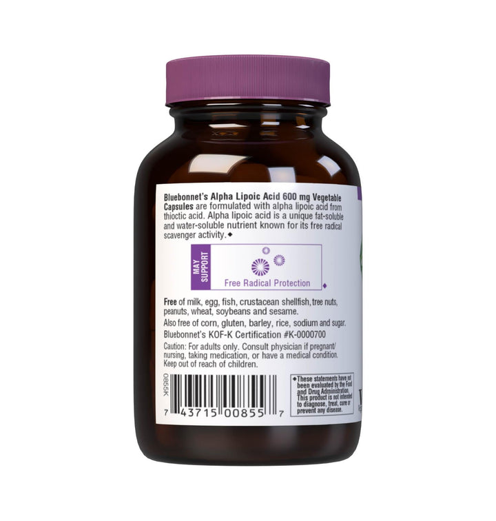 BLUEBONNET NUTRITION ALPHA LIPOIC ACID 600 mg