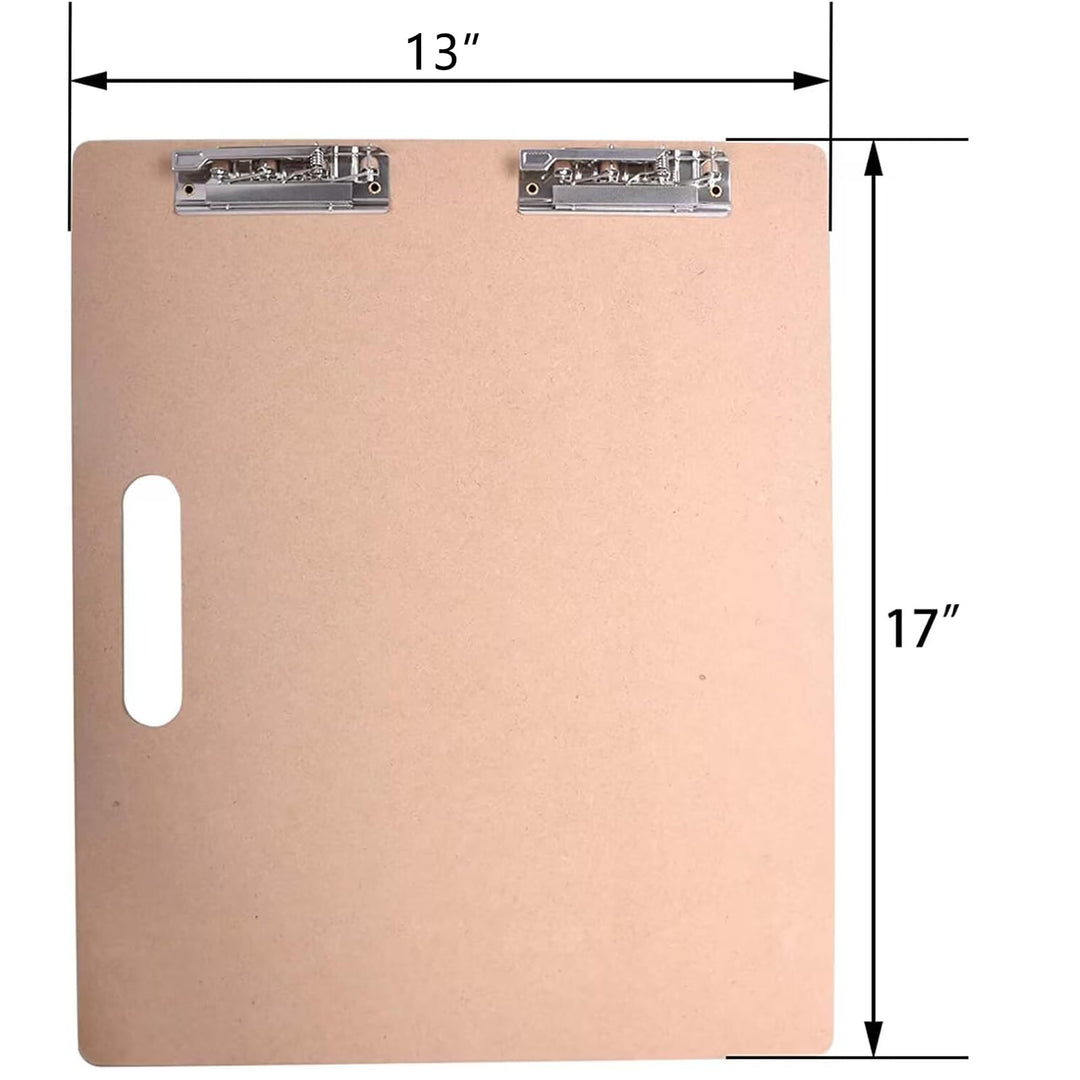 Art Supply 23 x 26 Artist Sketch Tote Board,Drawing Board with Clips and Handle for Classroom,Studio or Field Use,VAB-003