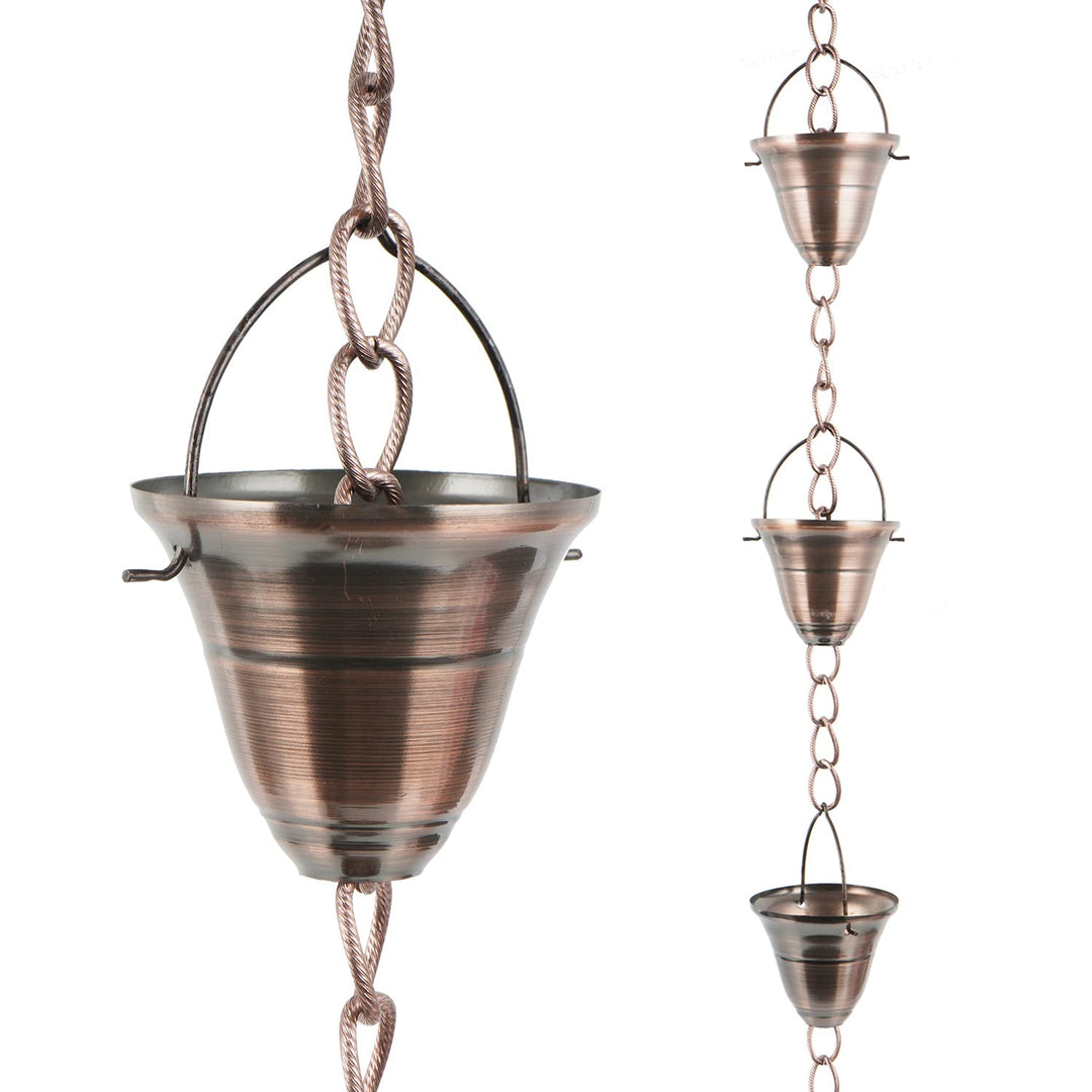 Rain Chains Decorative Rain Chain Bell, 8-1/2 Length, Bell Style