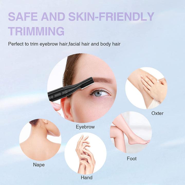 Facial Hair Trimmer Precision Shaver Removal Tool Micro Groomsman Trimmer Black TB-815