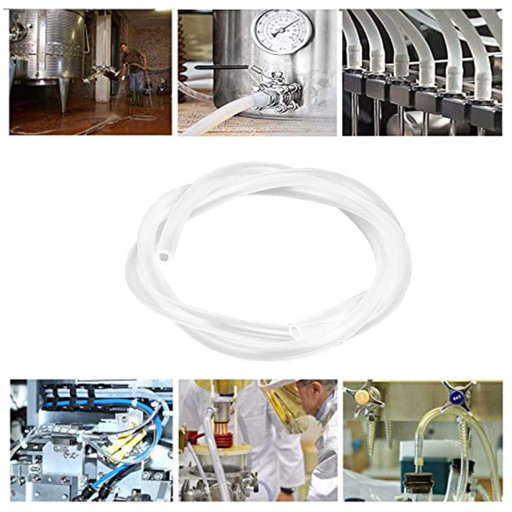 Silicone Tubing 1mm ID x 2mm OD 10 Ft Food Grade Flexible Pure Silicone Rubber Tubing Hose High Temp for Home Brewing Winemaking Pump Transfer