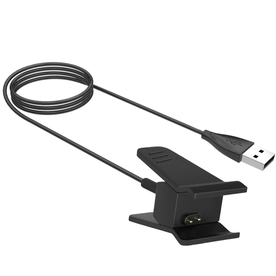 Compatible for Fitbit Alta Charger, 1-Pack 3.3ft/1m Replacement USB Charging Cable Cord Charger Cradle Dock Adapter for Fitbit Alta and Fitness Wristband Smart Watch (Black-1 Pack)