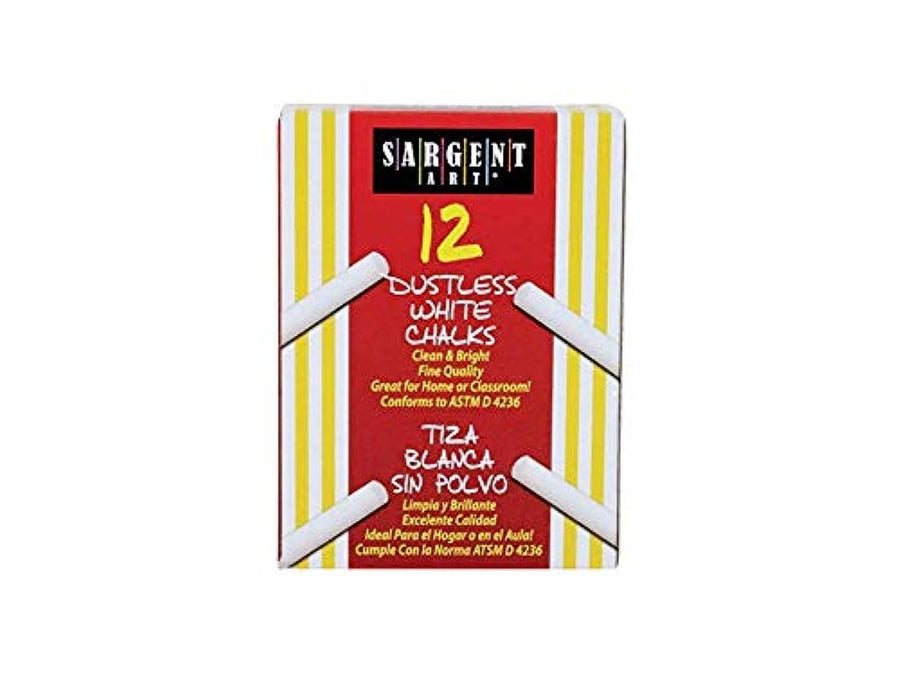 66-2012 12-Count White Dustless Chalk
