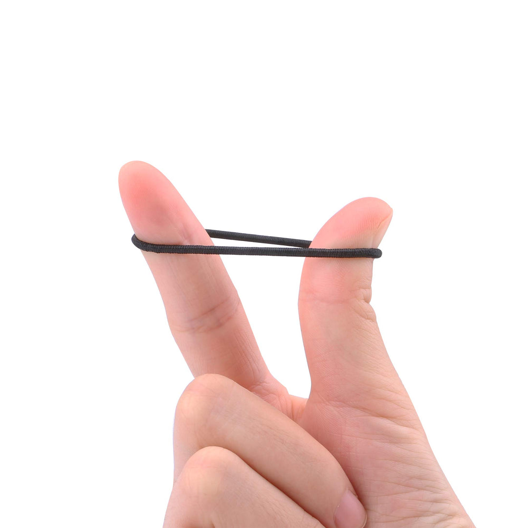 Black: Hair Tie For Kids Black Pack Of 200, Mini Tiny Ponytail Holder For Baby Toddler Girls Soft Elastic Rubber Bands Black