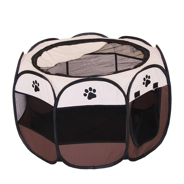 Portable Pet Playpen, Dog Playpen Foldable Pet Exercise Pen Tents Dog Kennel House Playground for Puppy Dog Yorkie Cat Bunny Indoor Outdoor Travel Camping Use