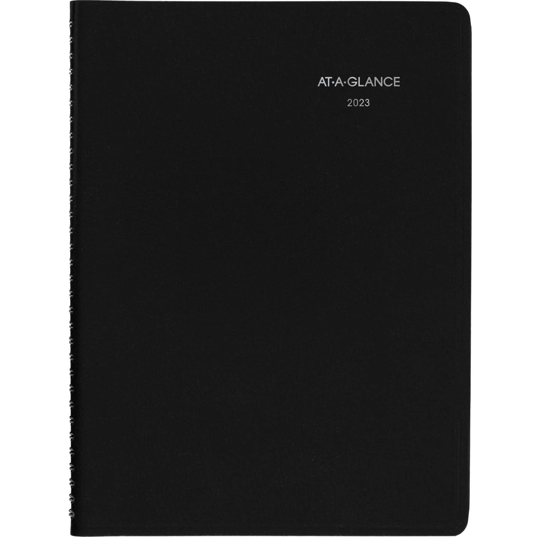 2023 Weekly Planner, DayMinder, Quarter-Hourly Appointment Book, 8 x 11, Large, Black (G52000)