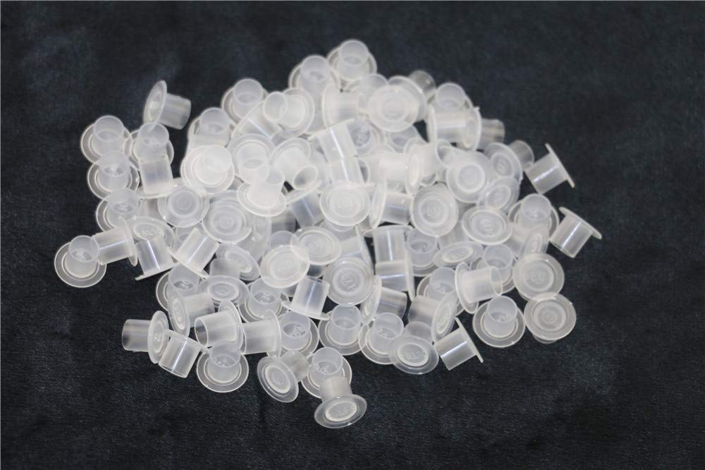 10 * 8Mm: 1000Pcs (108Mm) Tattoo Ink Caps Professional Tattoo Ink Cups with Base, Caps Plastic Transparent Pigment Cups Caps Tattoo Supplies (108Mm)