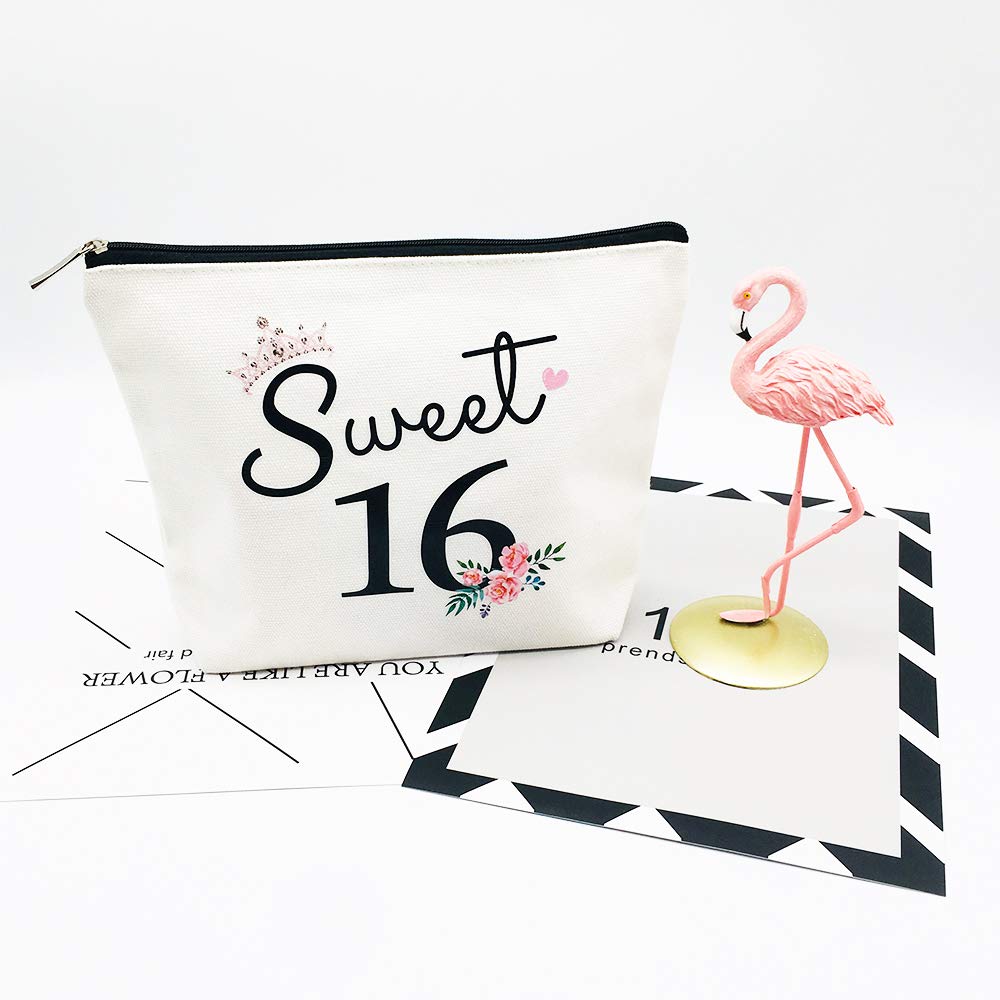 Sweet 16 Gifts for Girls 16th Birthday Gifts Ideas 16 Year Old Girls Sweet Sixteen Gifts for Teen Girls Cute Makeup Bag