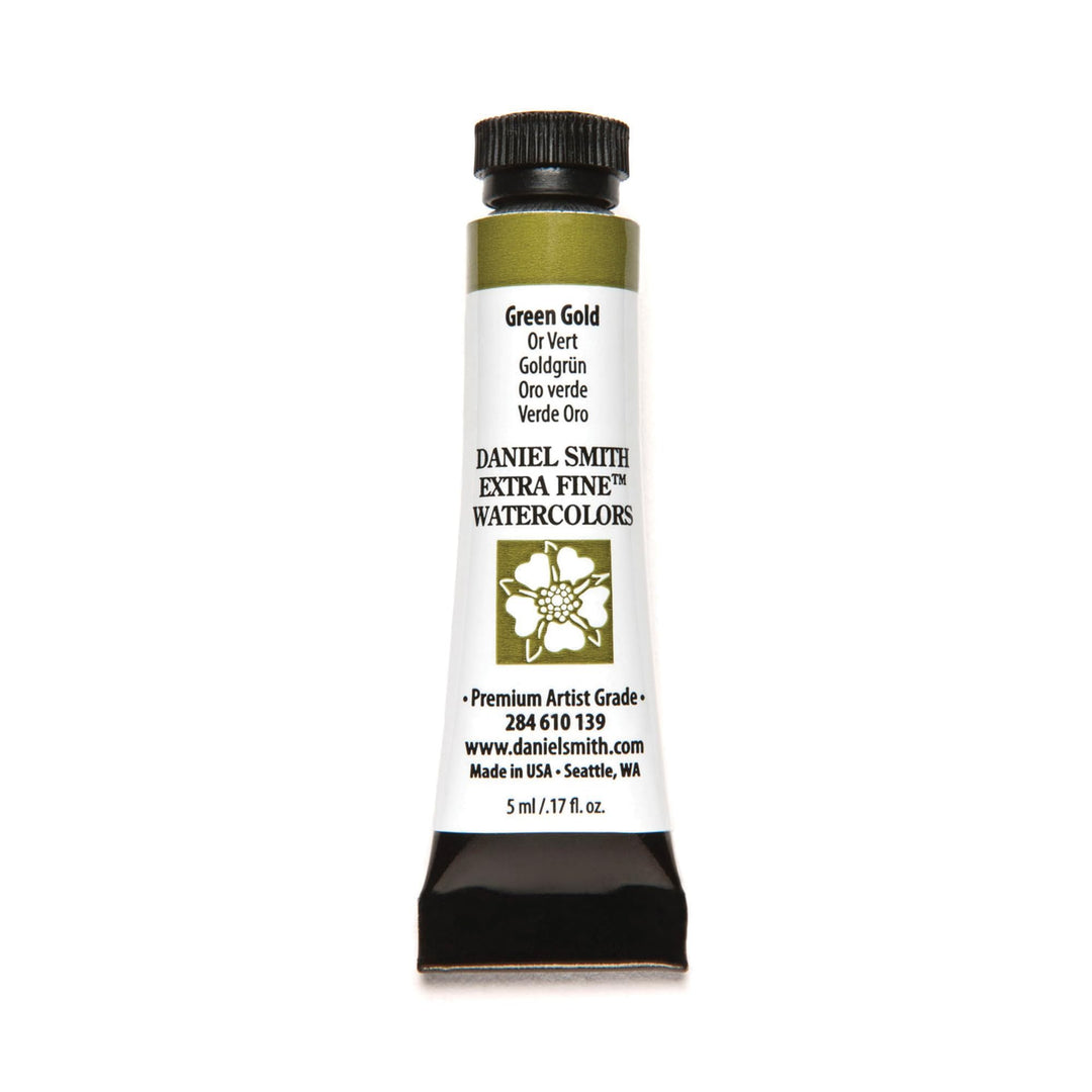 Daniel Smith Extra Fine Watercolor Paint, 5ml Tube, Green Gold, 284610139