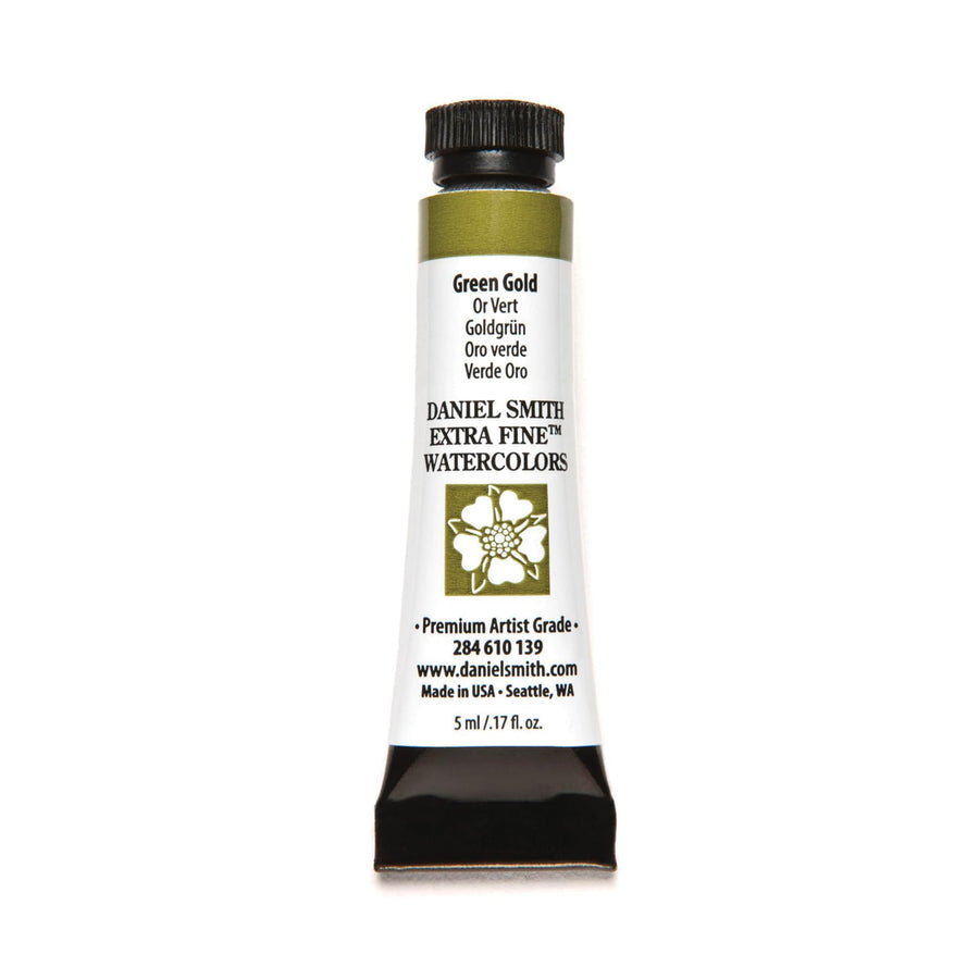 Daniel Smith Extra Fine Watercolor Paint, 5ml Tube, Green Gold, 284610139