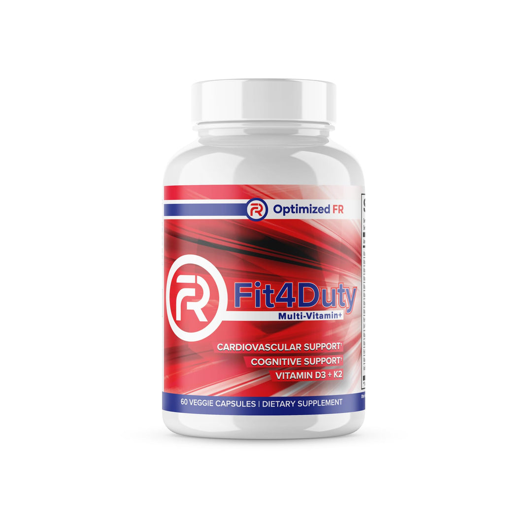 Fit4Duty Multivitamin+ for First Responders, One a Day Multivitamin Plus Other nutrients, 60 Servings, 2 Month Supply