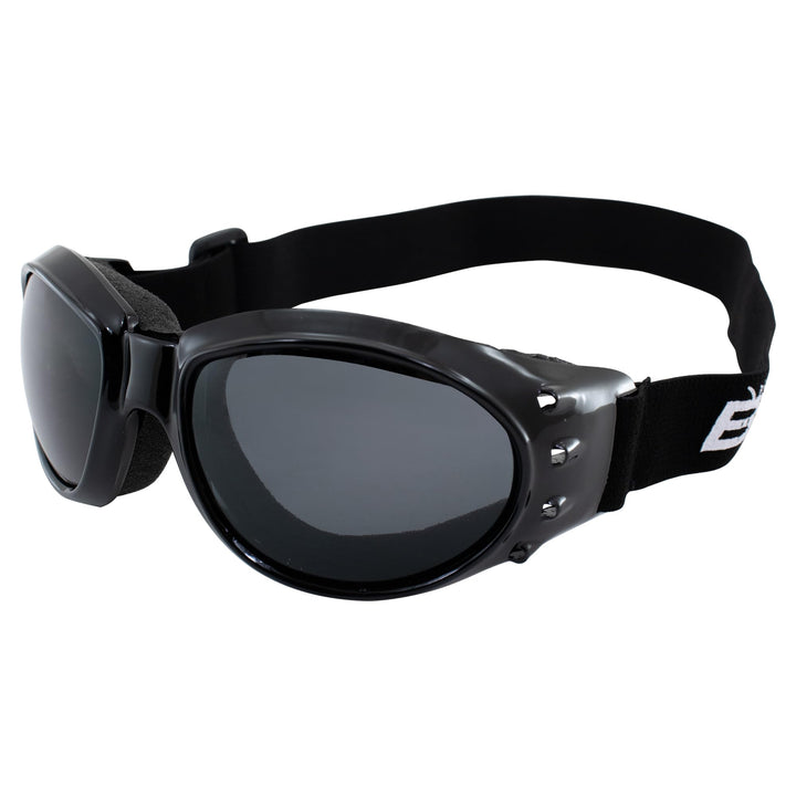 Eyewear Eagle Motorcycle Goggles (Black Frame/Polarised Smoke Lens)