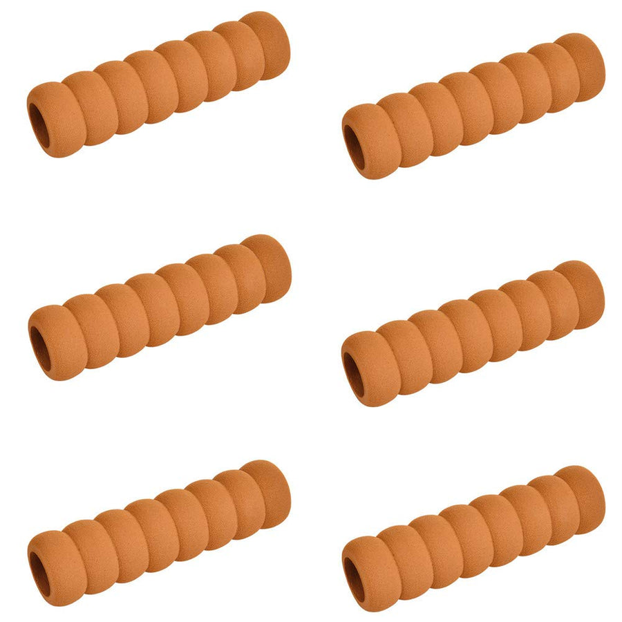 6 Pcs Anti-Collision Door Handle Cover,Door Pull Protective Sleeve Child Safety Super Soft Foam Safety Spiral Cover for Hot Doors Non-Toxic (Brown)