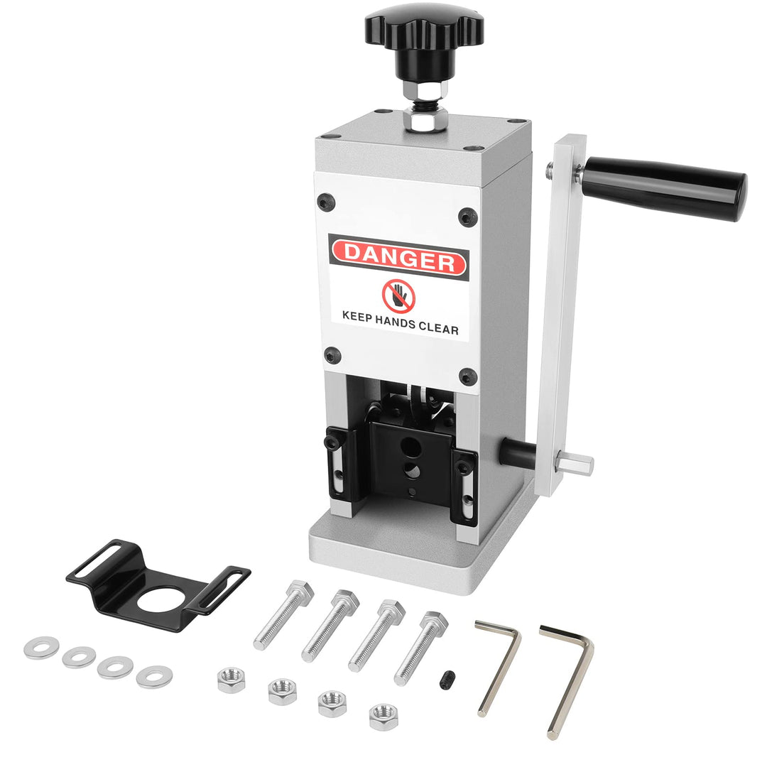 Wire Stripper Machine, Wire Stripper Machine 0.06-0.98 Inch (1.5-25 mm) for Scrap Cable Copper Recycling Hand Crank Wire Stripping Machines