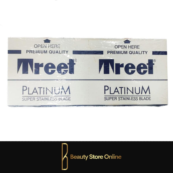 100 Platinum Super Stainless Double Edge Razor Blades