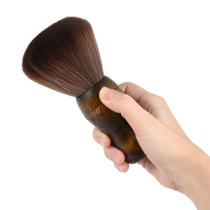 Large Hair Cutting Neck Duster Brush Professional Barber Natural Fiber Wooden Handle Cutting Kits