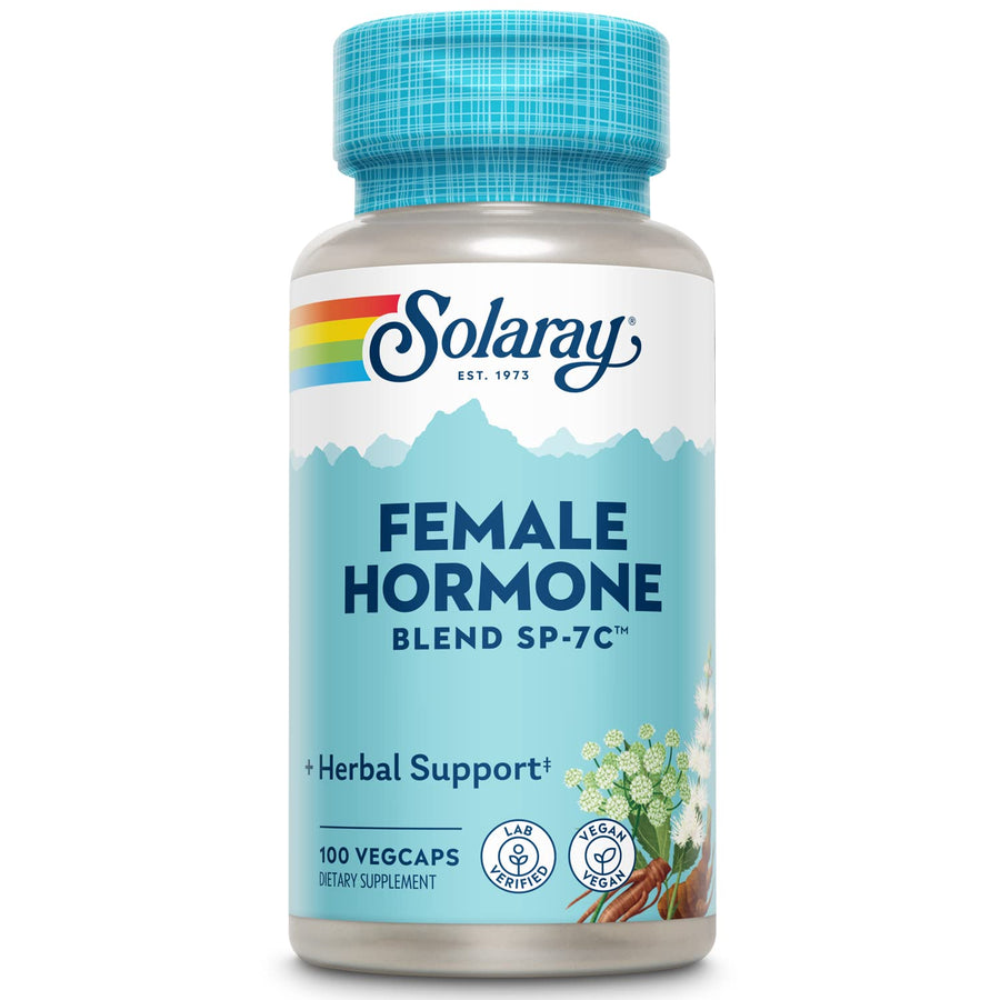 Female Hormone Blend SP-7C | W/Black Cohosh, Dong Quai, Passion Flower, Wild Yam & More | 100 VegCaps, 50 Serv.