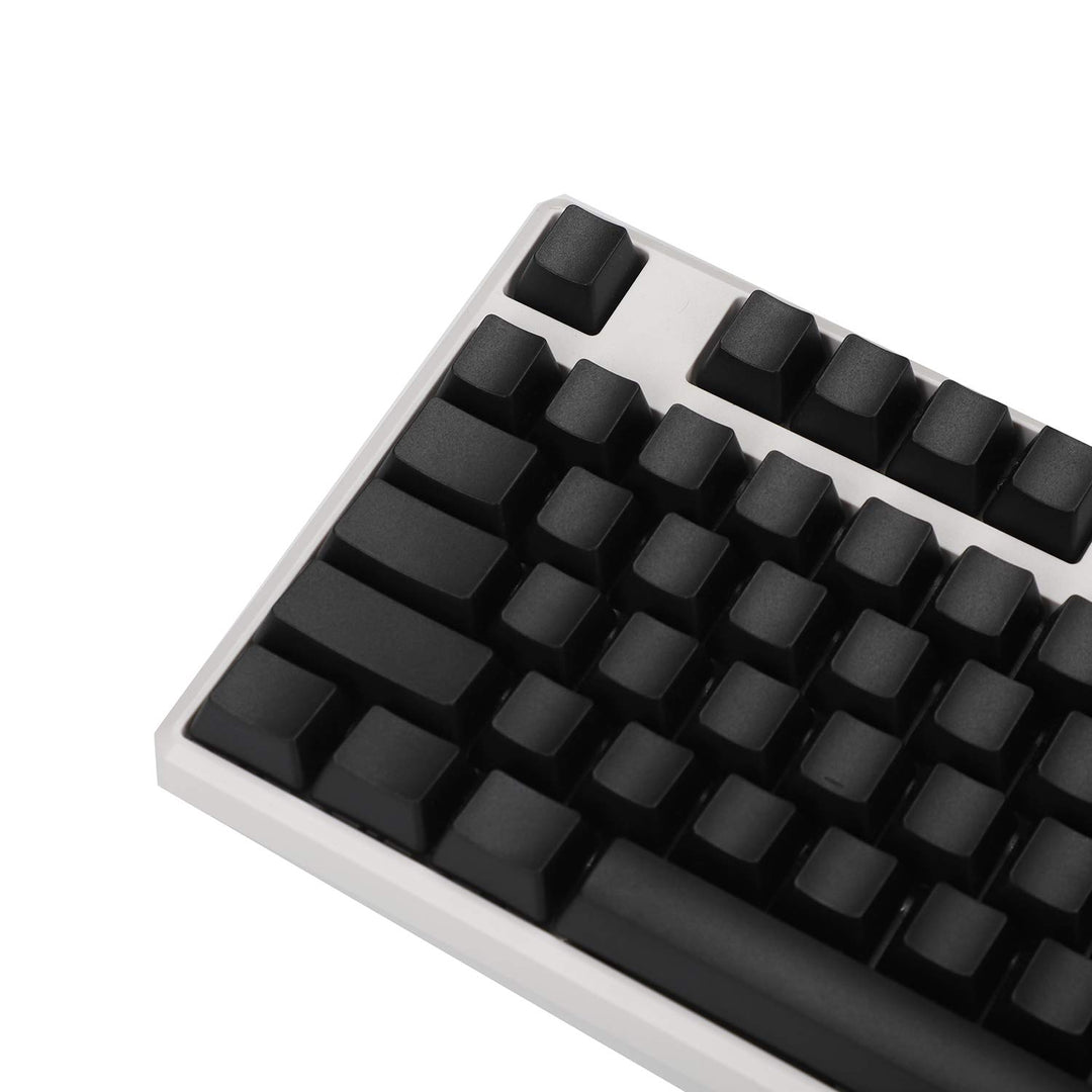 Blank Thick PBT OEM Profile 61 ANSI Keycaps for MX Switches Mechanical Keyboard (Black)(Only Keycap)