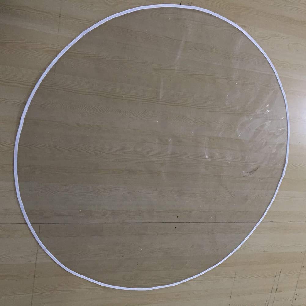 Floor Mat Plastic Splat Mat Highchair Mat for Floor, Waterproof High Chair Floor Protector, Multi-Purpose Playmat for Playing and Feeding, Clear, Round, Non Slip