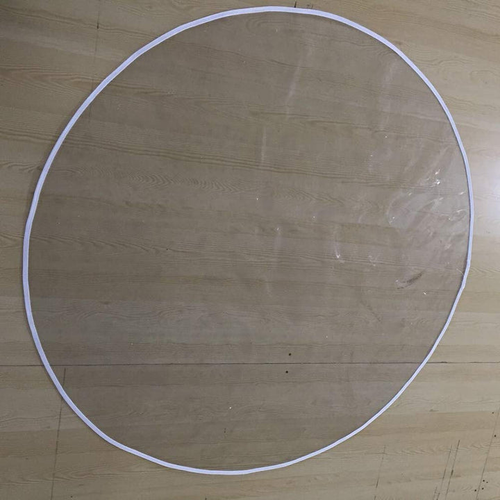 Floor Mat Plastic Splat Mat Highchair Mat for Floor, Waterproof High Chair Floor Protector, Multi-Purpose Playmat for Playing and Feeding, Clear, Round, Non Slip
