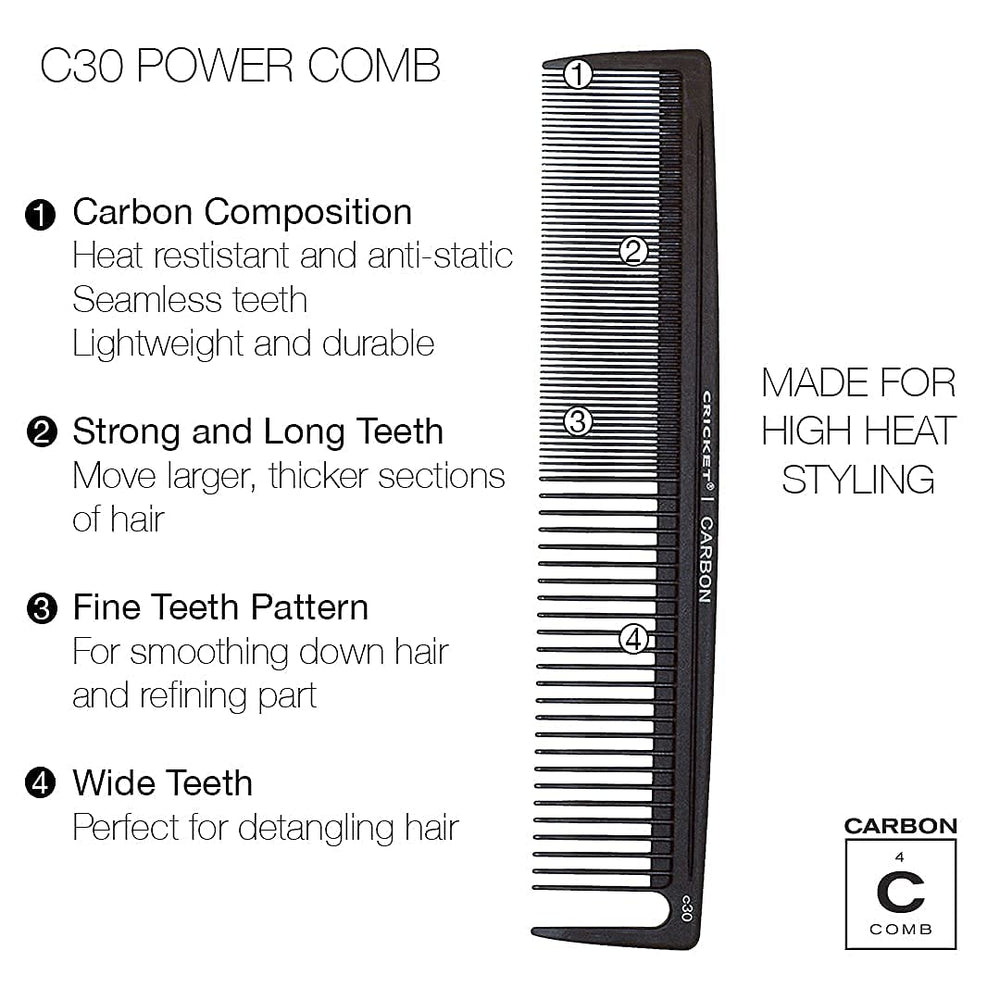 Carbon Power Hair Cutting Comb Model C30