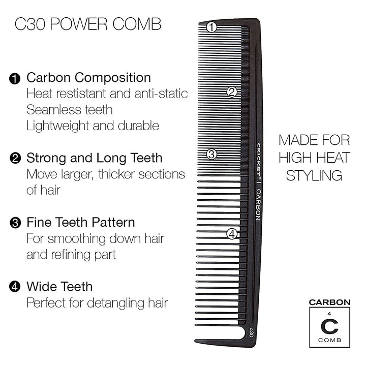 Carbon Power Hair Cutting Comb Model C30