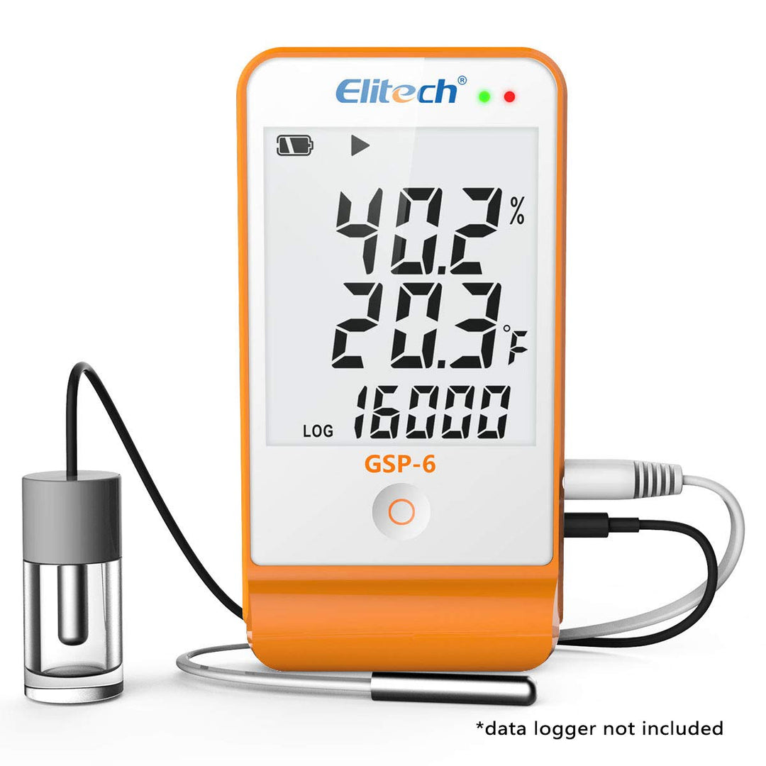 GSP-6 External Temperature Sensor Propylene Glycol Bottle for Life Science, Vaccine and Medicine Transportation