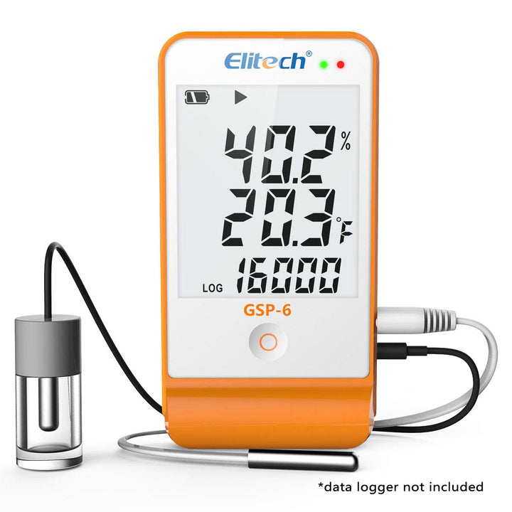 GSP-6 External Temperature Sensor Propylene Glycol Bottle for Life Science, Vaccine and Medicine Transportation
