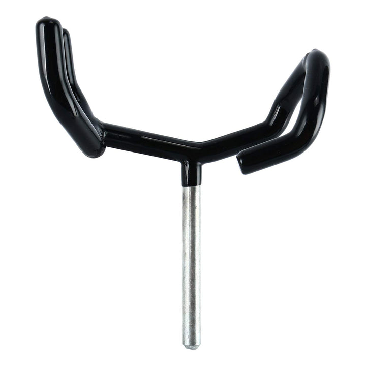 Boompole Support Holder Black Metal Boom Pole Stand Cradle Mount Microphone Audio Easy Hood