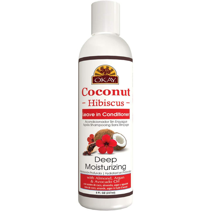 Coconut Leave In Conditioner Hibiscus 8 Ounce