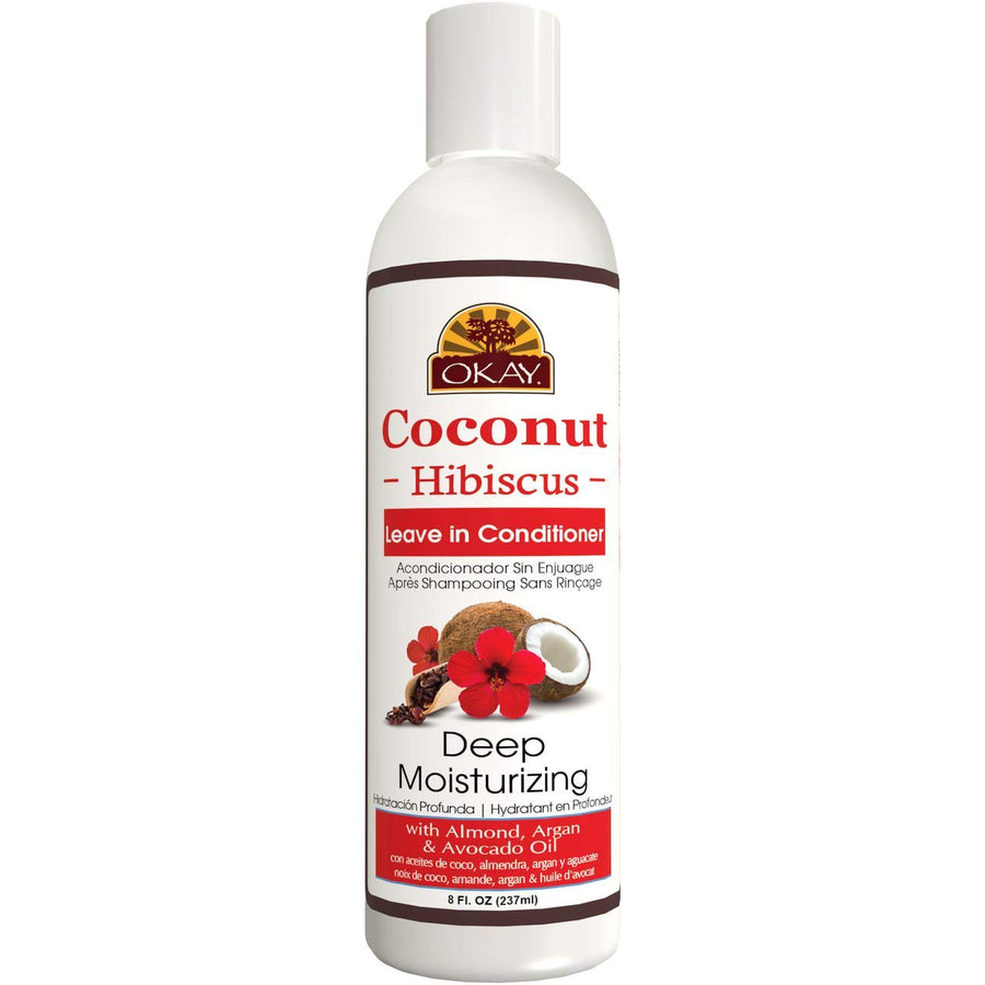 Coconut Leave In Conditioner Hibiscus 8 Ounce