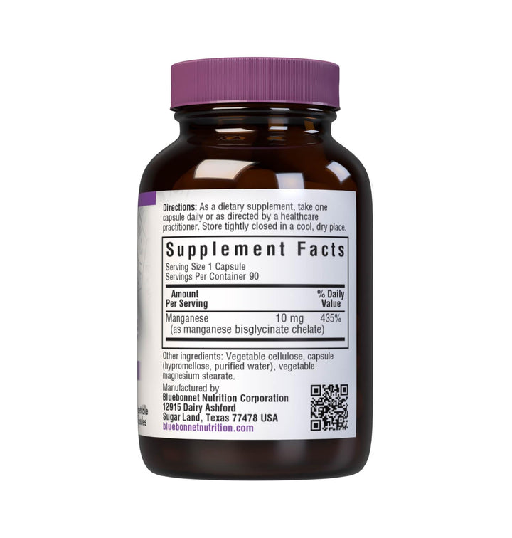 Nutrition Albion Chelated Manganese, Amino Acid Chelate, Soy, Dairy & Gluten-Free, Non-GMO, Kosher Certified, Vegan, 90 Count