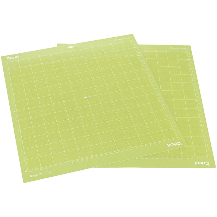 StandardGrip Cutting Mat, 12”x12” (2pc) – Compatible with Machines – Rubber Adhesive Mats Grip Material During Cutting - Easily Remove Once Complete – Perfect for Medium-Weight Materials