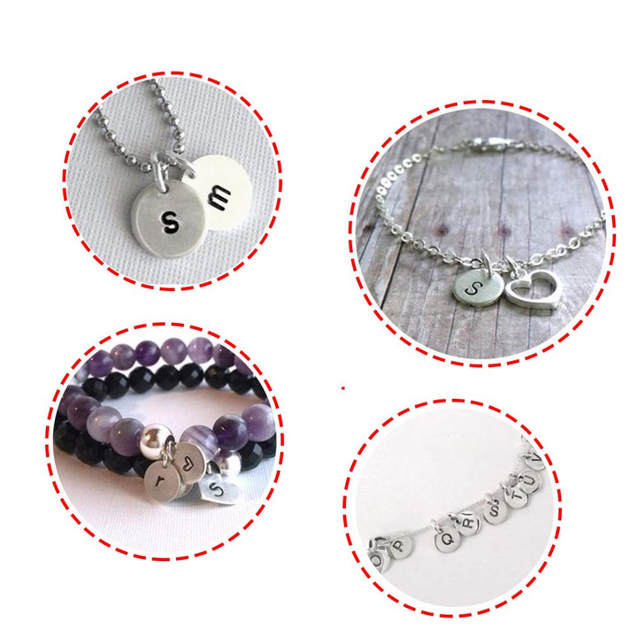 Royee 100 Pcs Flat Blank Stamping Tag Stainless Steel Mini Discs Pendants Charms for Earring Jewelry DIY Making Bracelet Necklace Keychain Craft Art Project (10 mm)
