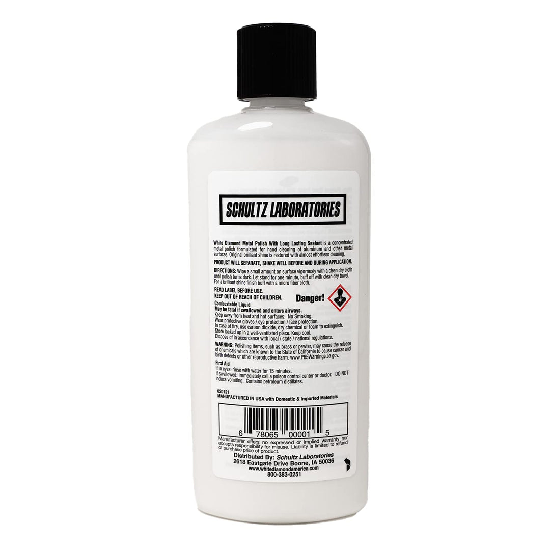 Metal Polish with Long Lasting Sealant, 12 fl oz is a Cleaner, Polisher and protectant All in one. Removes Oxidation and Discoloration from Aluminum, Brass, Chrome and More