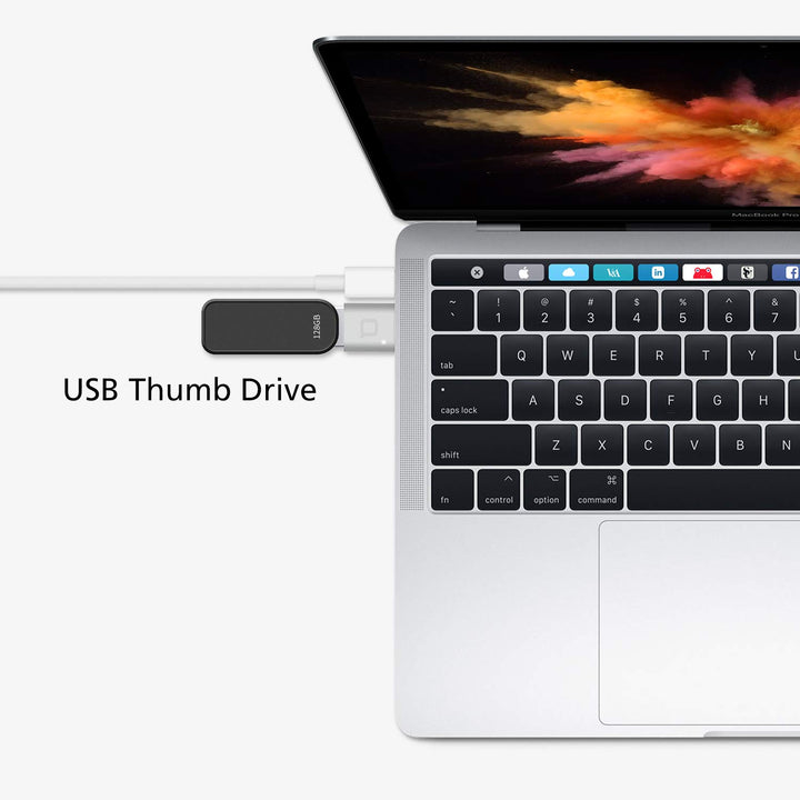 USB C to USB Adapter,USB-C to USB 3.0 Adapter,USB Type-C to USB,Thunderbolt 3 to USB Female Adapter OTG for MacBook Pro2019,MacBook Air 2020,iPad Pro 2020,More Type-C Devices(Silver)