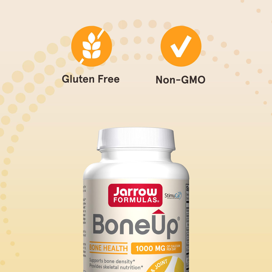 Bone Up for Bone Density and Skeletal Nutrition, Includes D3, K2 (as MK-7), and Calcium, 120 Capsules Vitamin D3, K2 Supplements, Up to a 20-Day Supply