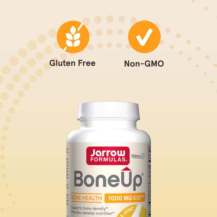Bone Up for Bone Density and Skeletal Nutrition, Includes D3, K2 (as MK-7), and Calcium, 120 Capsules Vitamin D3, K2 Supplements, Up to a 20-Day Supply