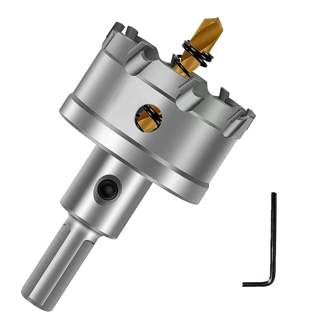 Carbide Hole Saw, TCT Hole Cutter with Titanium-Plated Pilot Drill bit for Metal, Stainless Steel, Iron, Wood 70mm/2.76inch