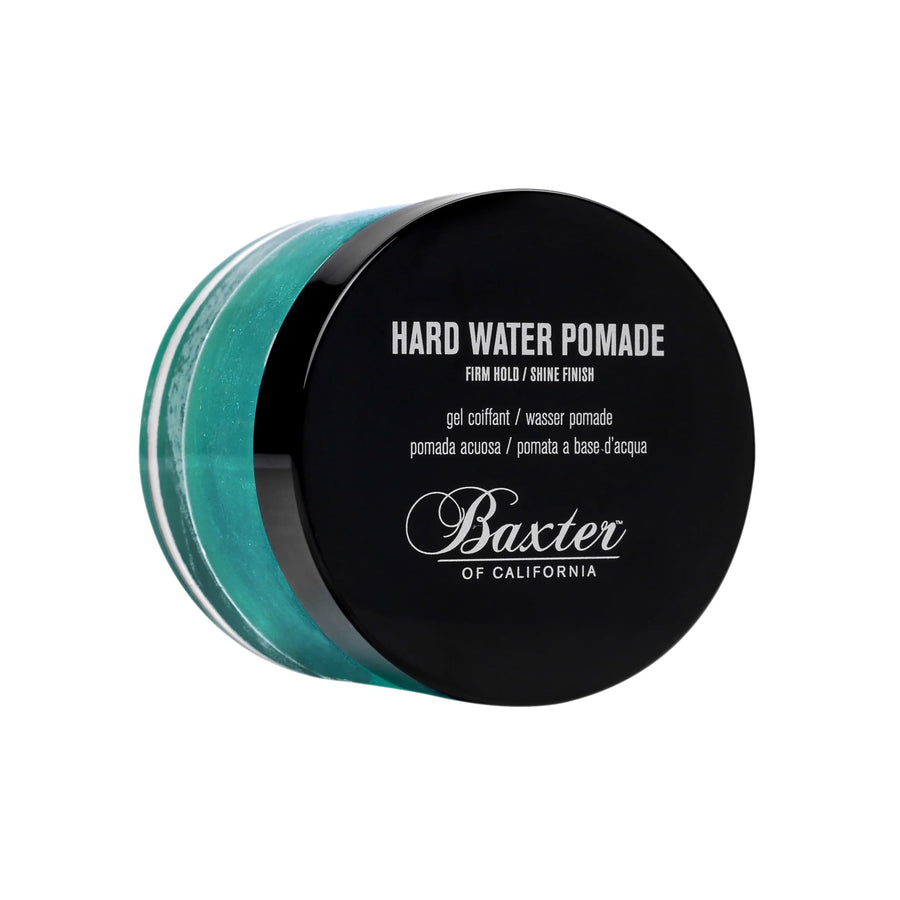 Hard Water Pomade for Men | Shine Finish | Firm Hold | Hair Pomade | 2 fl. oz.