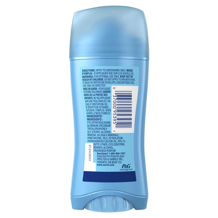 Anti-Perspirant Deodorant Invisible, Solid Unscented 2.6 oz