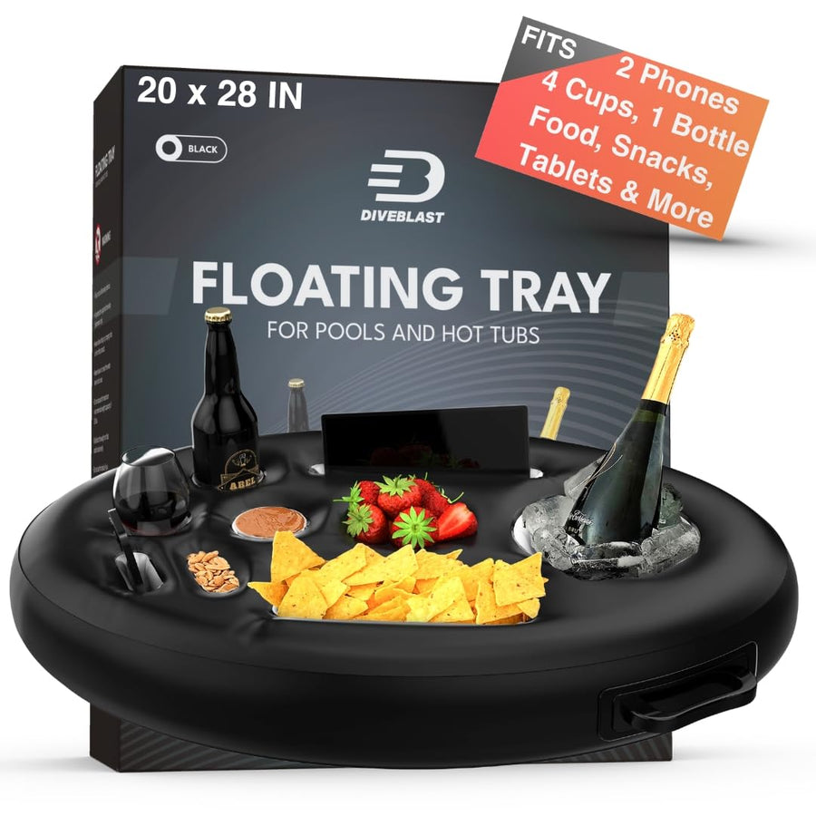 : Premium Floating Drink Holder for Pool, Hot Tub Drink Holder Floats, Swimming Pool Accessories for Adults, Drink Floaties for Pool