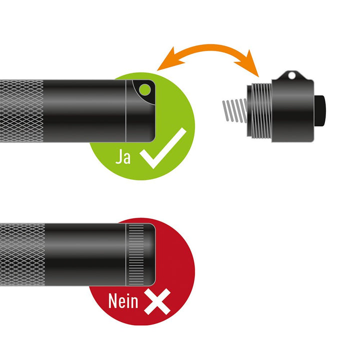 Tactical Switch LXA100 End Cap Switch for Mini Mag AA (LED) Black