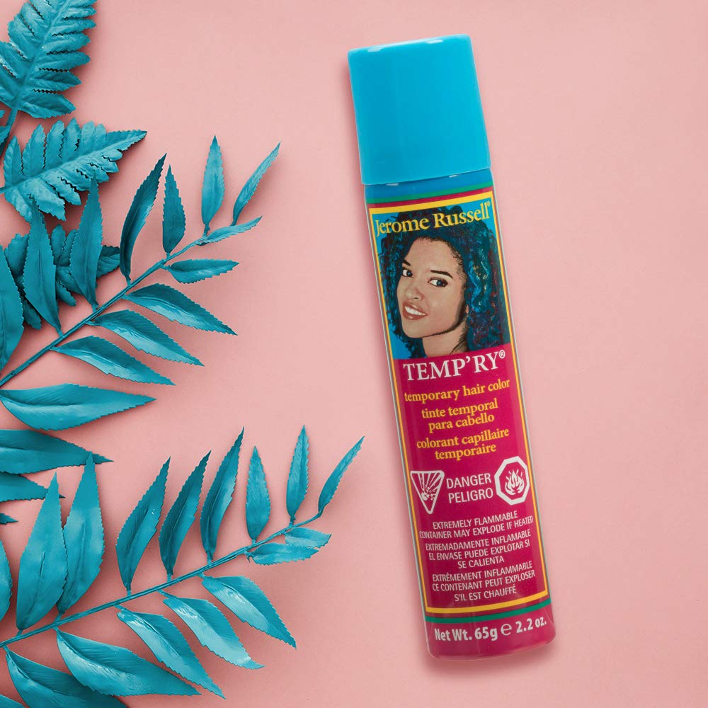 Fast-Drying, Non-Sticky Hair Color Spray - Intense Brown Temporary Hair Dye for Travel, Vivid Color, 2.2 oz