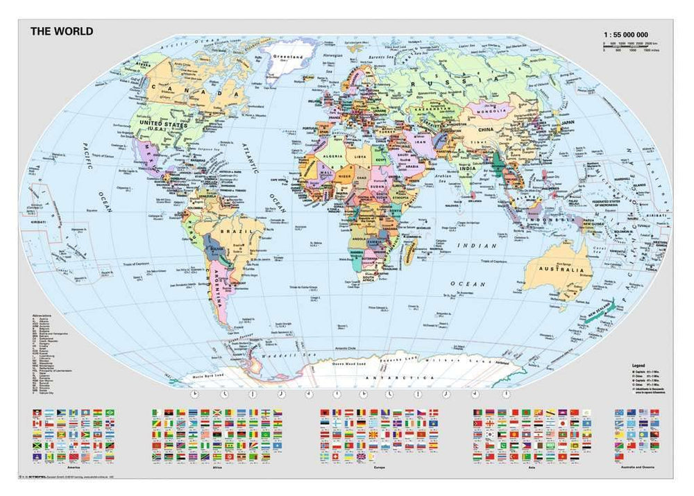 15652 Political World Map - 1000 Piece Puzzle Puzzle