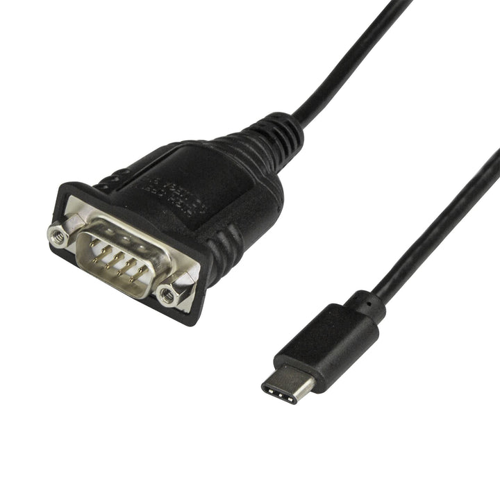 USB C to Serial Adapter Cable with COM Port Retention - 16 (40cm) USB Type C to RS232 (DB9) Serial Converter Cable - for PLCs, Scanners, Printers - Windows/Mac/Linux (ICUSB232PROC)