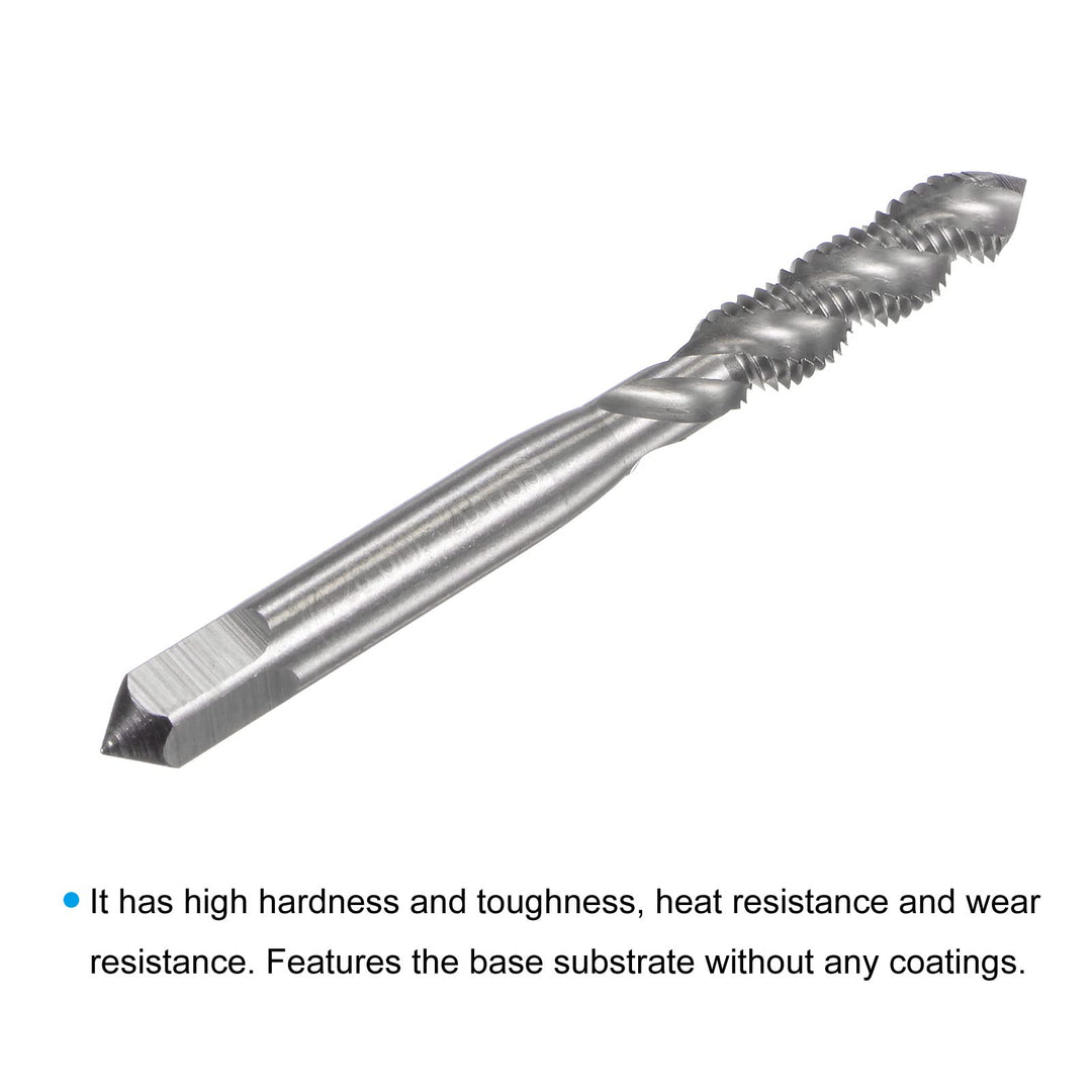 Spiral Flute Taps, 1/4-28 UNF 2B High Speed Steel (HSS) Uncoated Machine Thread Milling Threading Screw Tap 3 Flutes Tapping Tool