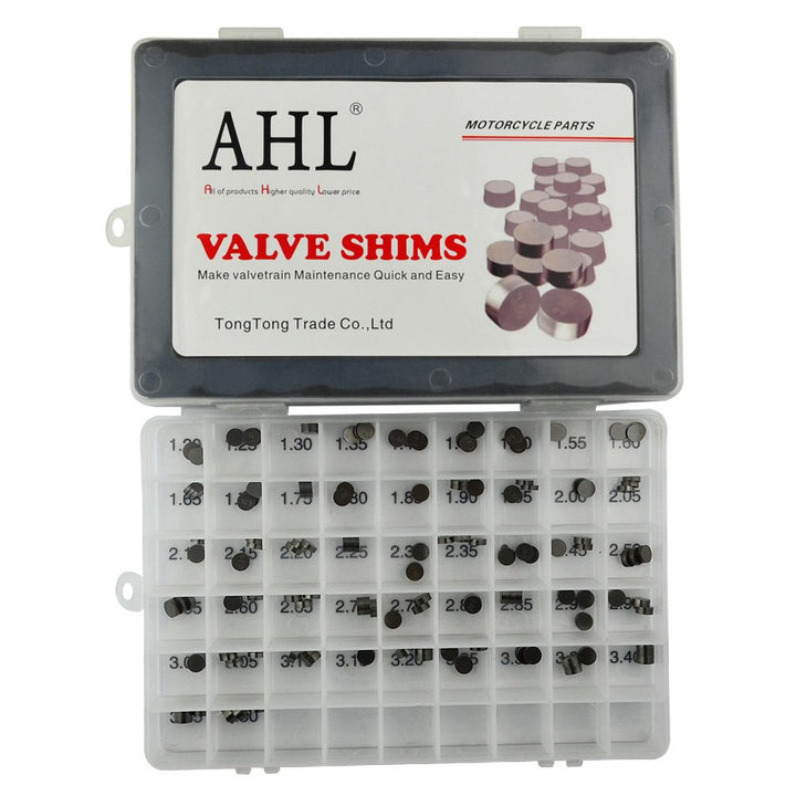 Adjustable Valve Shim Kit 7.48mm O.D. 1.20mm-3.50mm Thick for Kawasaki KX250F KX250 F 2004-2012 (141pcs)