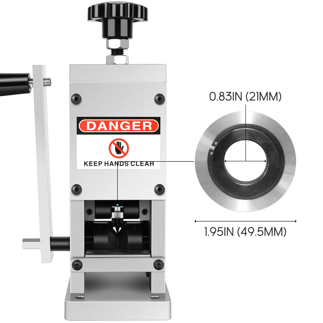 Wire Stripper Machine, Wire Stripper Machine 0.06-0.98 Inch (1.5-25 mm) for Scrap Cable Copper Recycling Hand Crank Wire Stripping Machines